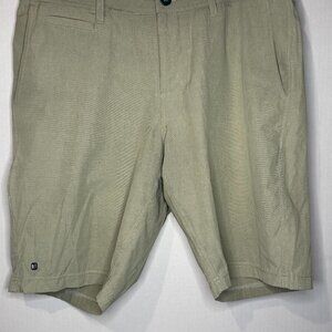 LINKSOUL Mens Solid Boardwalker Short – Khaki, Size 34